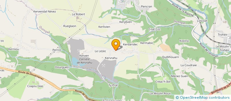 localisation de l'entreprise ABC COUVERTURE  QUIMPER