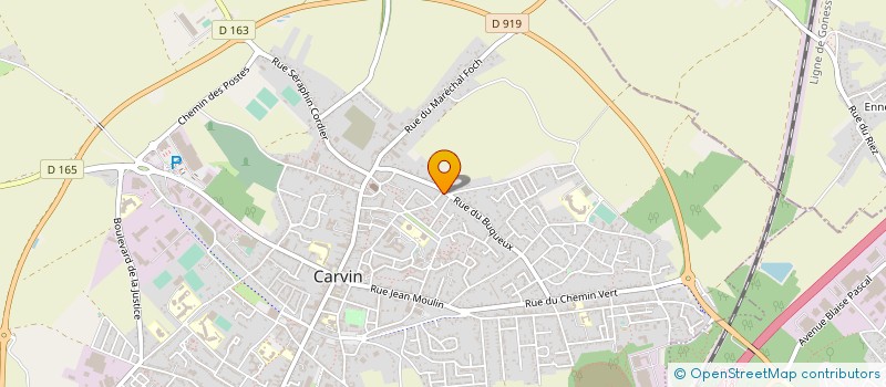 localisation de l'entreprise ABC COUVERTURE  CARVIN