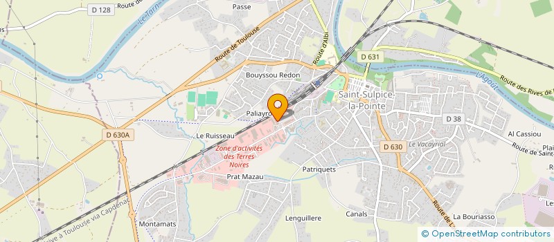 localisation de l'entreprise ABC CREATIONS  SAINT-SULPICE-LA-POINTE