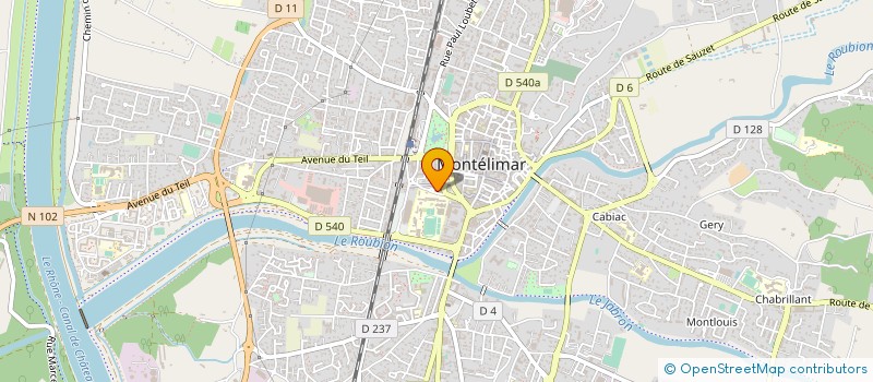 localisation de l'entreprise ABC CYBER CLUB  MONTELIMAR