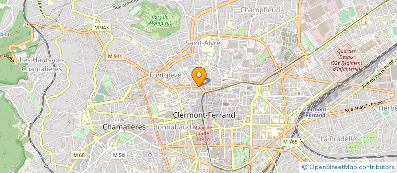 localisation de l'entreprise ABC DANCE  CLERMONT-FERRAND