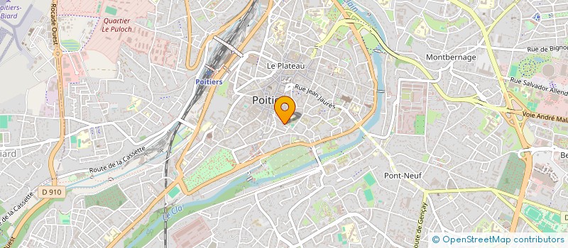 localisation de l'entreprise ABC-DECIBEL à POITIERS
