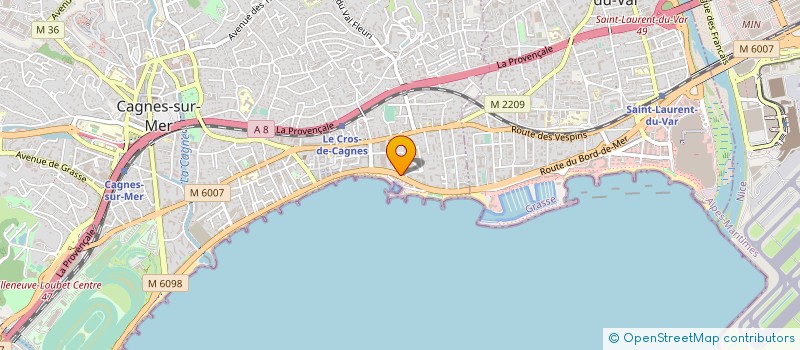 localisation de l'entreprise ABC DECOUVERTE à CAGNES-SUR-MER