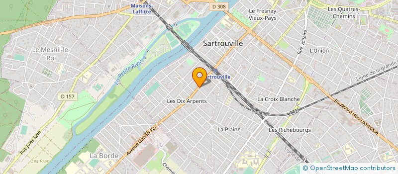 localisation de l'entreprise ABC-DELIGNT-DENTAIRE  SARTROUVILLE