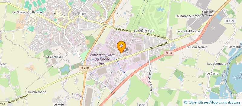 localisation de l'entreprise ABC DENTAIRE à LE RHEU