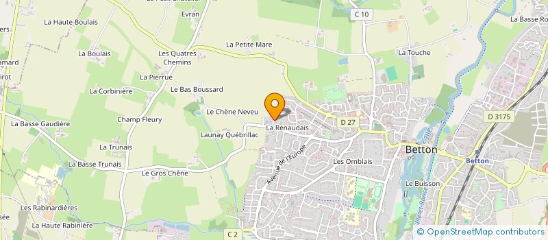 localisation de l'entreprise ABC DEPAN RENOV  BETTON