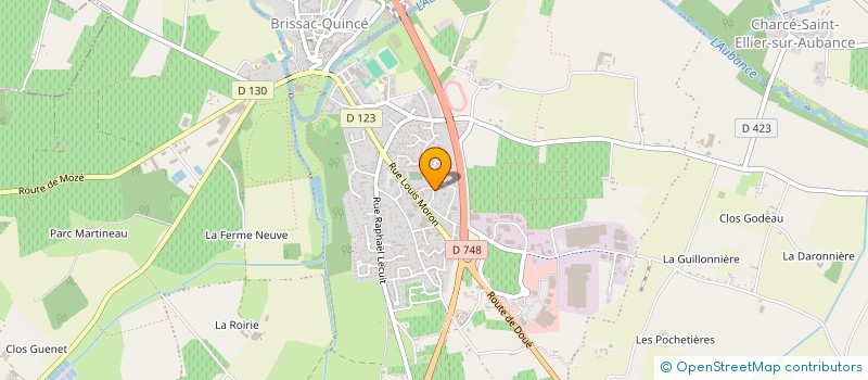 localisation de l'entreprise ABC DEPANN'49  BRISSAC LOIRE AUBANCE