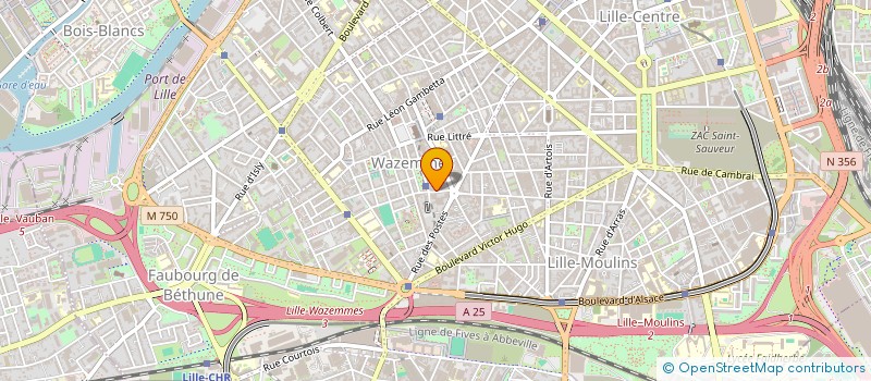 localisation de l'entreprise ABC DEPANNAGE NOUVELLE FORMULE à LILLE