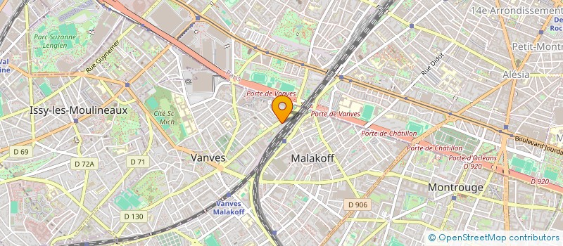 localisation de l'entreprise ABC DES ARTS  VANVES