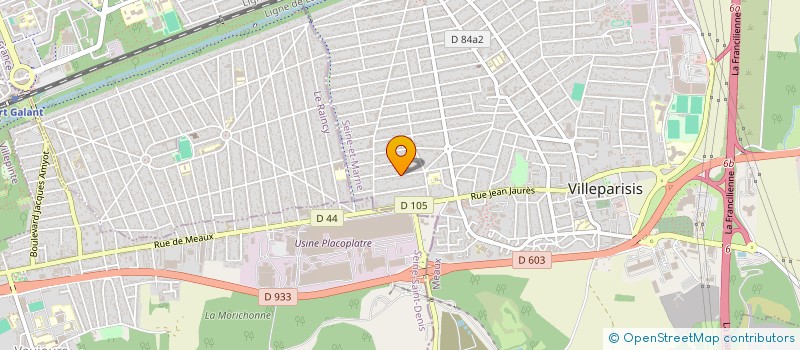 localisation de l'entreprise ABC DES BANDES DESSINEES  VILLEPARISIS