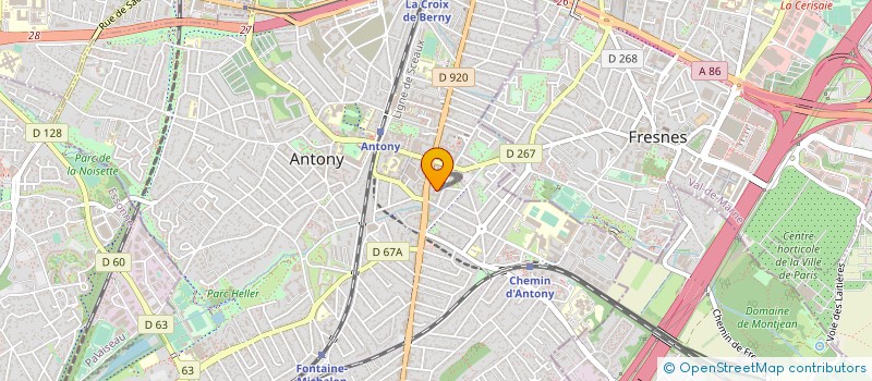localisation de l'entreprise ABC DES LANGUES à ANTONY