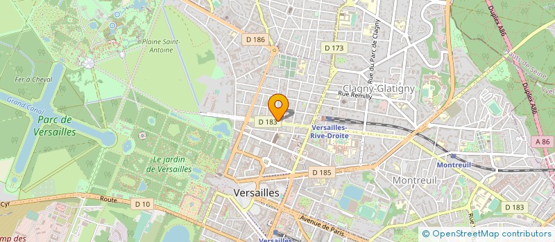localisation de l'entreprise ABC DEVELOPPEMENT EMPLOIS à VERSAILLES