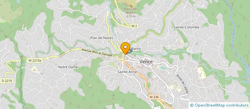 localisation de l'entreprise ABC DISTRIBUTION à VENCE
