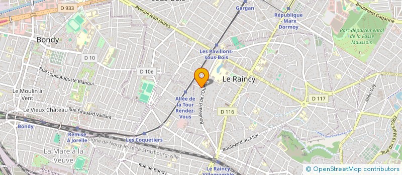 localisation de l'entreprise ABC DIVERTISSEMENT  LE RAINCY