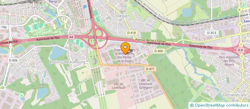 localisation de l'entreprise ABC DOOR  COLLEGIEN