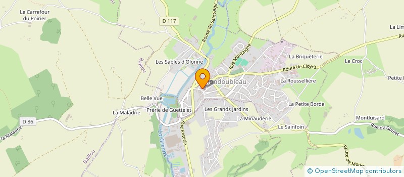 localisation de l'entreprise ABC DU PERCHE à MONDOUBLEAU