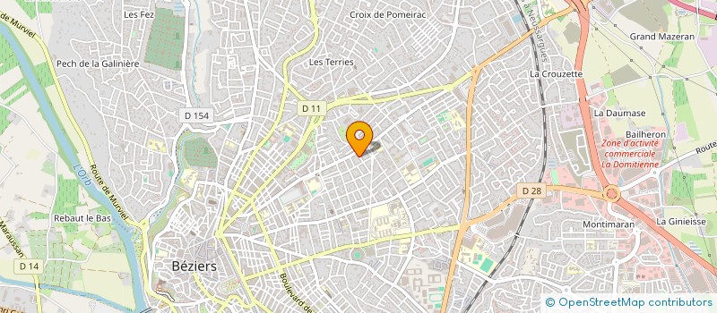 localisation de l'entreprise ABC ELECTROMENAGER 34 à BEZIERS