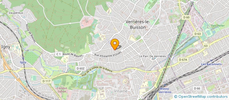 localisation de l'entreprise ABC EMBOUTISSAGE S.A.R.L. à VERRIERES LE BUISSON