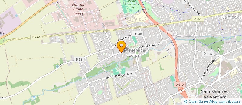 localisation de l'entreprise ABC ENERGIE à LA RIVIERE-DE-CORPS