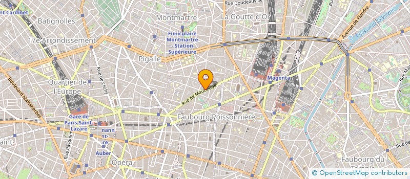 localisation de l'entreprise ABC ENTREPRISE à PARIS