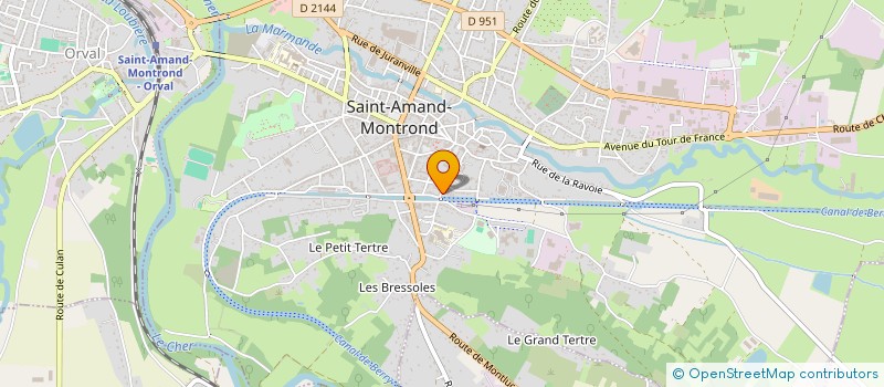 localisation de l'entreprise ABC ENVIRONNEMENT à SAINT-AMAND-MONTROND