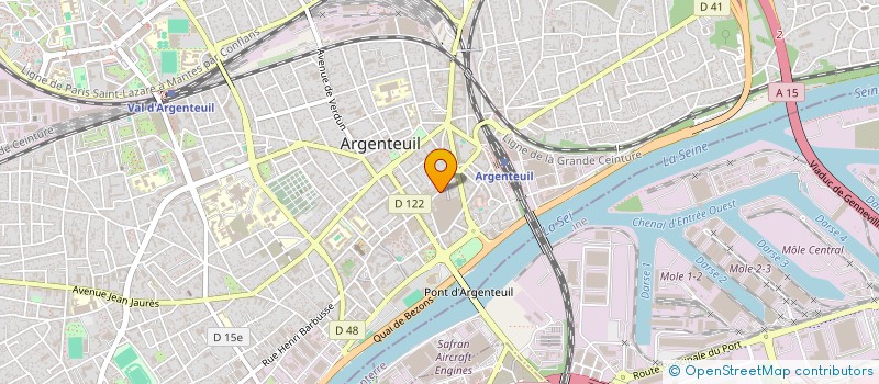 localisation de l'entreprise ABC ESTHETIQUE & FORMATION  ARGENTEUIL