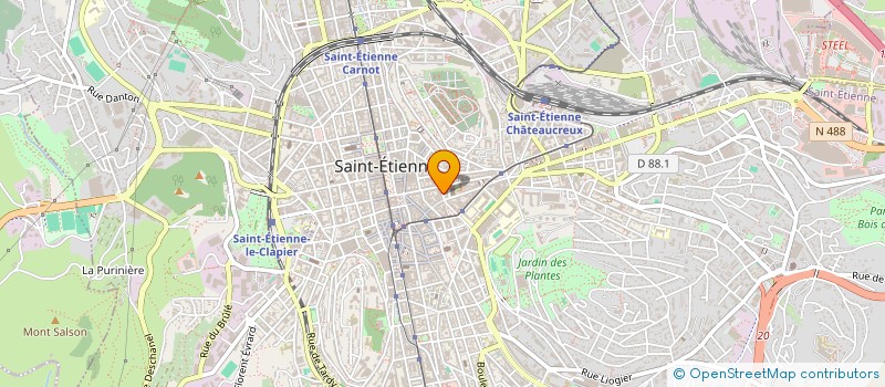 localisation de l'entreprise ABC ET DIASPORA à SAINT-ETIENNE