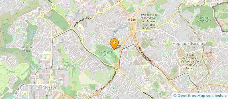 localisation de l'entreprise ABC EUROMEDECINE à MONTPELLIER