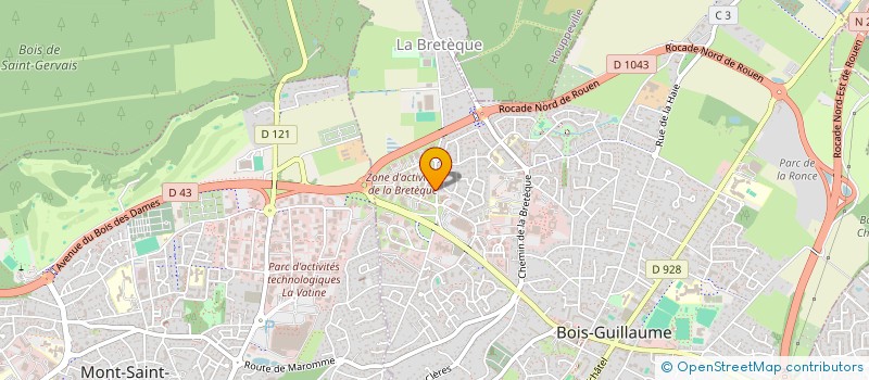 localisation de l'entreprise ABC EXPERTISE NORMANDIE à BOIS-GUILLAUME