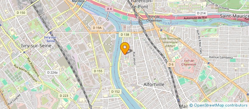 localisation de l'entreprise ABC EXPERTISES à ALFORTVILLE