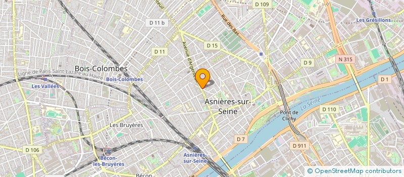 localisation de l'entreprise ABC EXPRESS à ASNIERES-SUR-SEINE
