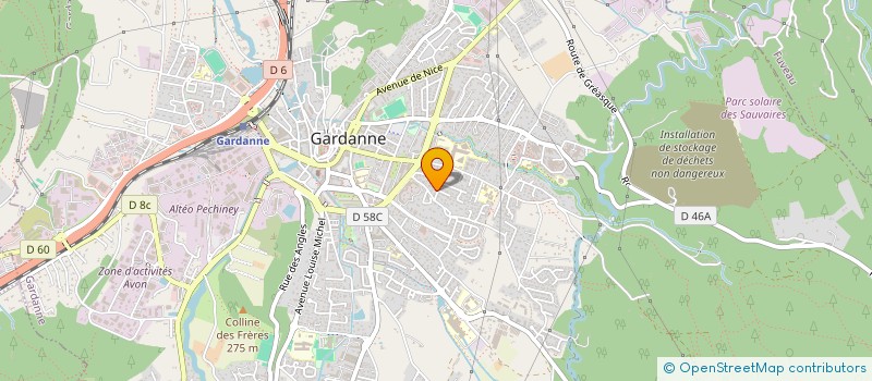 localisation de l'entreprise ABC FACTU' à GARDANNE