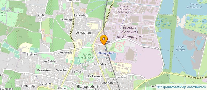localisation de l'entreprise ABC FEU à BLANQUEFORT