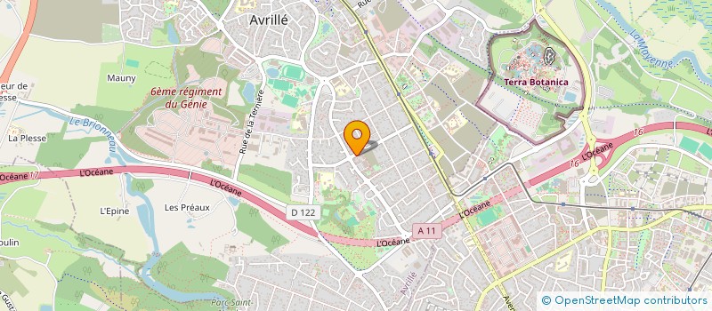 localisation de l'entreprise ABC FIBRE  AVRILLE