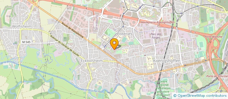 localisation de l'entreprise ABC FIBRE OPTIQUE GRAND EST à STRASBOURG