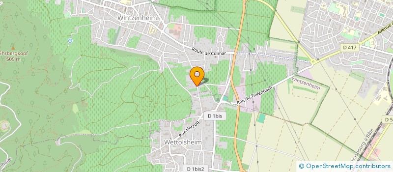 localisation de l'entreprise ABC FINANCES  WINTZENHEIM