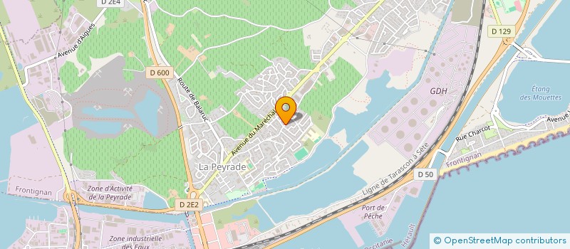 localisation de l'entreprise ABC FLEURS à FRONTIGNAN