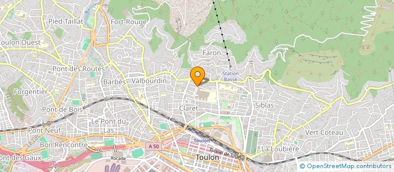 localisation de l'entreprise ABC FORMATION  TOULON