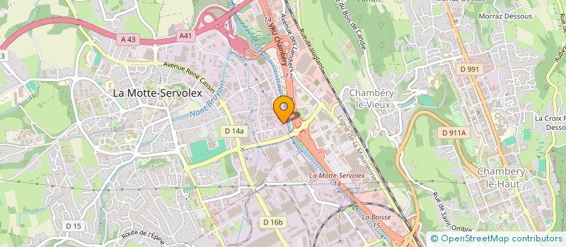 localisation de l'entreprise ABC FORMATION à CHAMBERY