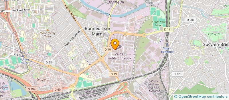 localisation de l'entreprise ABC FRET à BONNEUIL-SUR-MARNE