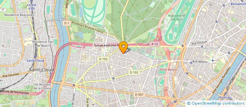 localisation de l'entreprise ABC FV PARIS  BOULOGNE-BILLANCOURT