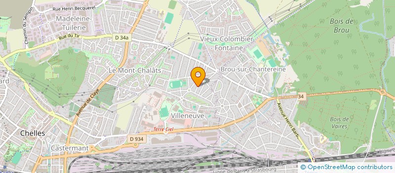 localisation de l'entreprise ABC GESTION à CHELLES