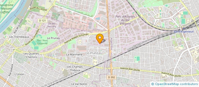 localisation de l'entreprise ABC HIGHTECH à SARTROUVILLE