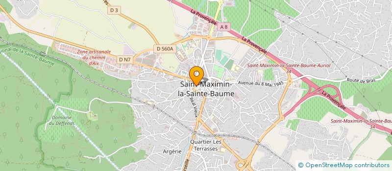 localisation de l'entreprise ABC IMMO à SAINT-MAXIMIN-LA-SAINTE-BAUME