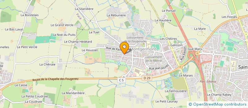 localisation de l'entreprise ABC IMMO  MONTGERMONT