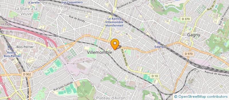 localisation de l'entreprise ABC IMMO à VILLEMOMBLE