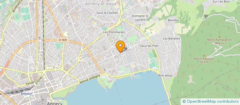 localisation de l'entreprise ABC IMMOBILIER à ANNECY