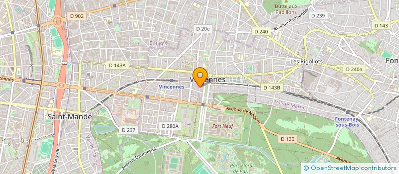 localisation de l'entreprise ABC IMMOBILIER à VINCENNES