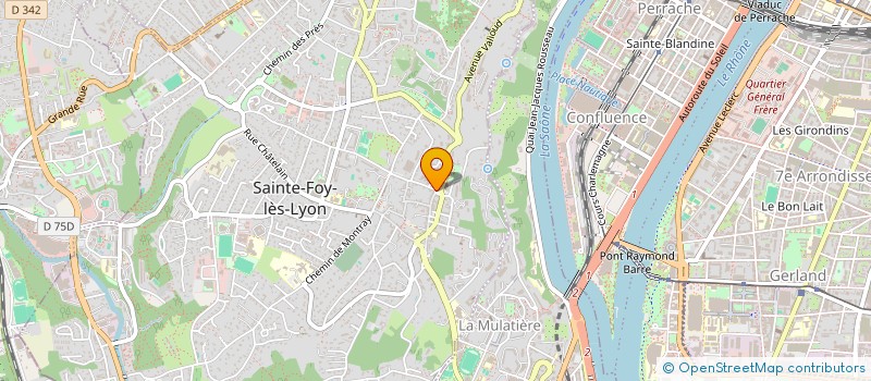localisation de l'entreprise ABC IMMOBILIER à SAINTE-FOY-LES-LYON