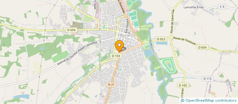 localisation de l'entreprise ABC IMMOBILIER  FLEURANCE